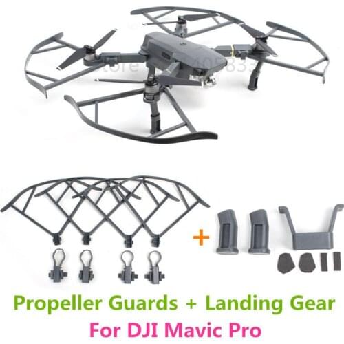 Quick Release Propeller Guards + safety landing bracket Heighten Landing Gear For DJI Mavic Pro Drone