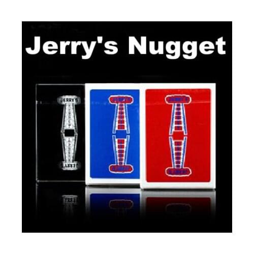 Jerrys Nugget Playing Cards Poker(Blue red Available)Magic Tricks Comedy Close Up Magic Gimmick Illusion Magic Props Toys