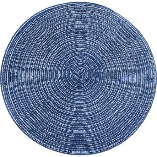 Round Cotton Coaster Heat Resistant Linen Dining Table Plate Mat for Household Protects Table from Burnt out 18/36cm LBS