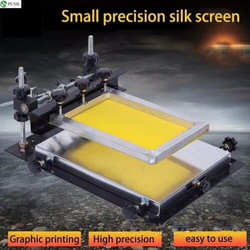 Small manual silk screen station SMT manual stamping station solder paste screen printing machine screen printing machine