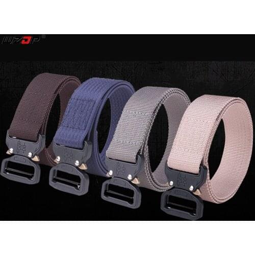 WZJP New Quick-releasing Deduction Outside Military Belt Tactical Nylon Belt Outdoor Training Belt Sport Belt Universal 6 colors