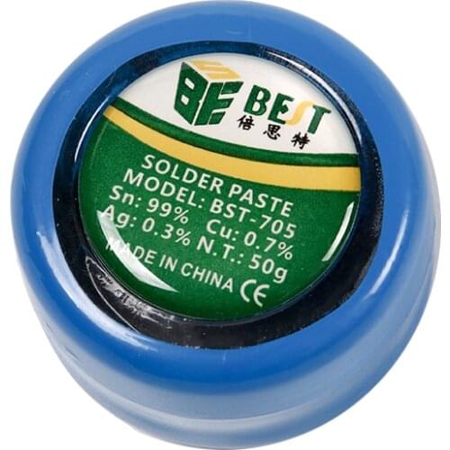 Solder Paste BST-705 50g Strong Adhesive Lead Free Silver Soldering Flux PCB BGA SMD Mobile Phones repair Solder Welding flux