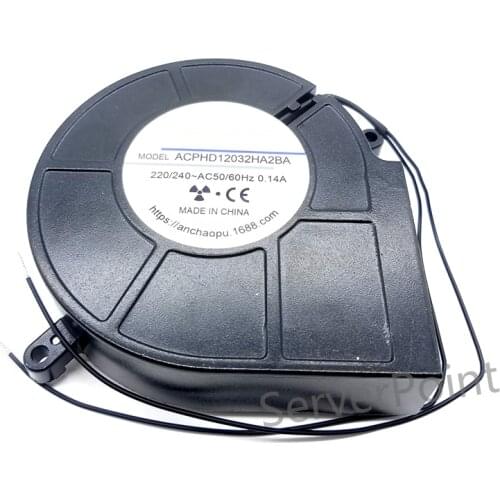 Genuine For ANCHAOPU ACPHD12032HA2BA 12cm 220V high temperature oven cabinet full metal centrifugal turbine blower fan