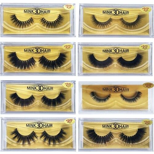 Mangodot Eyelash 3D Mink Lashes Luxury Hand Made Mink Eyelashes Thick Volume Upper Lashes Cruelty Free Mink False Eyelashes