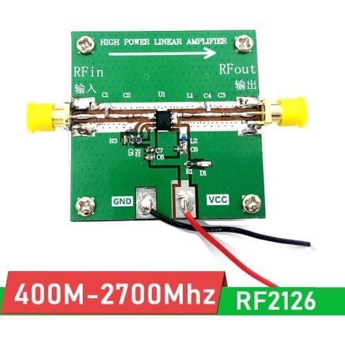 RF2126 400M-2700MHZ 1W RF Power Amplifier hing linearity AMP FOR 2.4G WIFI Jammer Bluetooth Ham Radio Amplifier