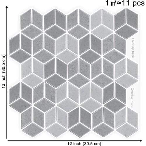 EasyTiles 3D Effect Self-Adhesive Anti-Fouling Wall Sticker Kitchen Waterproof And Splash-Proof Backsplash Easy To Install