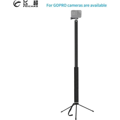 Selfie Stick Pole Ultra-long 3 Meters 6-section Adjustable Monopod for Gopro Action Camera Tablet Mobile Phone Dual Stand Clamp