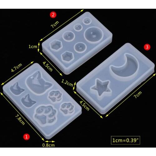 Silicone Mold DIY Crafts Claw Moon Geometry Mirror For Jewelry Making Decorative X7YC