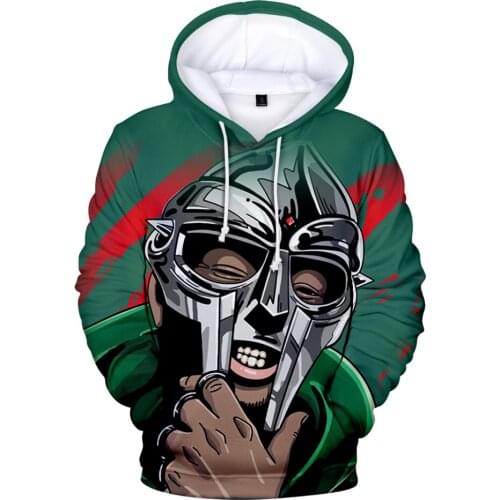 MF DOOM 3D Print Hoodies MF DOOM Rip Hip Hop Hoodie Sweatshirts Men Causal Pullovers Tracksuit Clothes