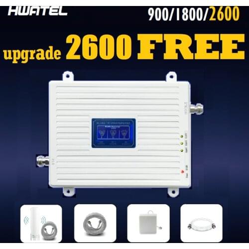 Band 3 7 8 900 1800 2600 three Band Booster 2G 3G 4G Cellular Signal Amplifier Cell Phone Signal Repeater Saudi Arabia France