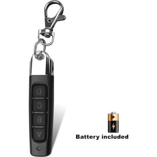 Universal 4-Button Wireless Remote Control for gate opener 433MHZ Copy Cloning Electric Garage Door Key Fob Controller