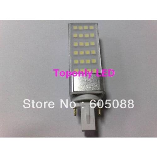 6w g23 base rotating led pl lamp bulb,led corn light,AC85-300V,color white,550lm,50pcs/lot factory price wholesale promotion