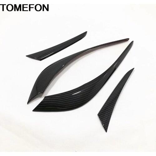 TOMEFON For Mazda CX-5 CX5 2017 2018 2019 Tail Rear Light Lamp Eyebrow Eyelid Cover Trim Moulding Exterior Accessories ABS