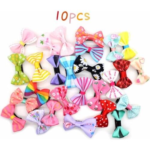 10pcs New Fashion Baby Girls Hair Clip Colorful Bow Hairpins Hair Accessories Cute Small Hair Claws Mini Hair Pin for Girls Kids