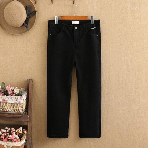 Plus Size Pants For Woman 4XL 5XL 6XL Elastic Fabric High Waist Leggings Large Size 2021 Fall And Spring Clothing Trendy Jeans