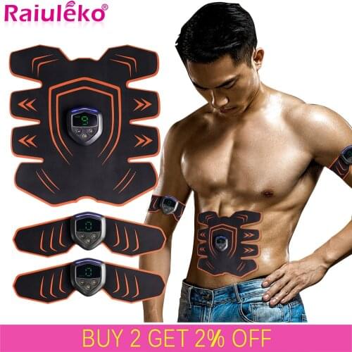 EMS Wireless Muscle Stimulator ABS Abdominal Muscle Trainer Toner Body Fitness Hip Trainer Shaping Patch Sliming Massager Unisex