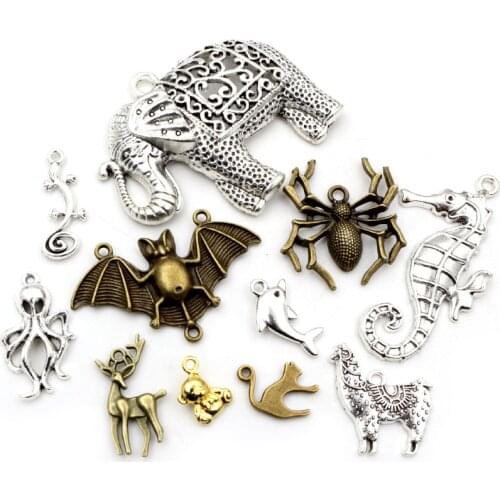 30pcs/lot 28x13mm Bronze Antique Silver Plated Deer Cute Handmade Charms Pendant:DIY Jewelry Finddings for Bracelet Necklace