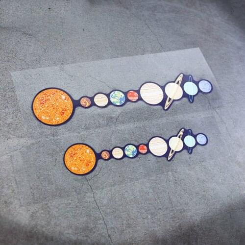 1PCS Solar System Space Planet Car Sticker and Decals Motorbike Automobile Window Tail Stickers