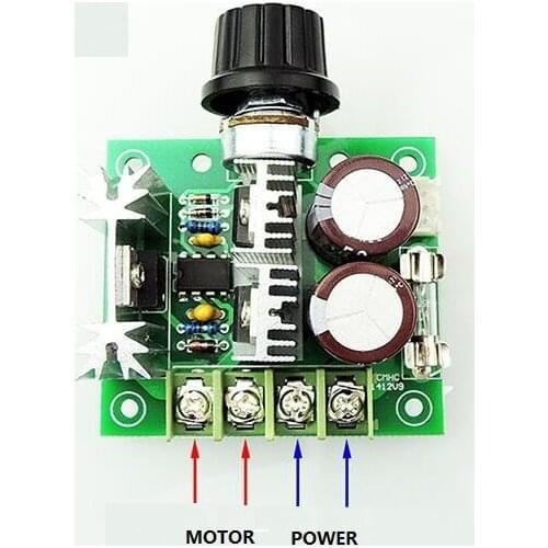 1pcs DC12V-40V MAX 10A PWM governor motor speed regulation PWM stepless speed change switch 13kHz