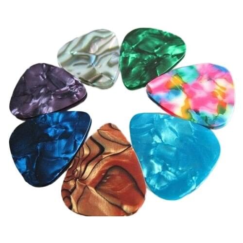 10pcs Bass Guitar Picks Multi Smooth ABS Custom Acoustic Electric Guitarra Plectrums Accessories Musical Instrument Puas