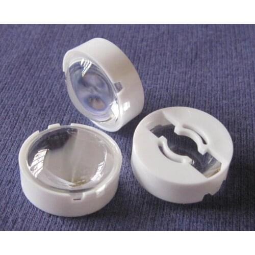 100 Sets/lot Setted well, COIV-23 High quality Led Lens, 60 Degree, Holder Diameter: 25mm, Lens Size: 23x7.8mm, Clean surface