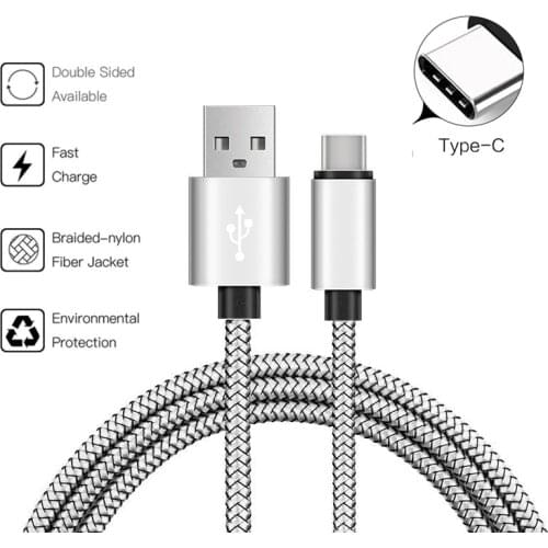 2.4A Type C USB Cable Phone battery Charger Wire For Samsung galaxy S9 S8 A8 2018 A7 A5 A3 2017 A720F A520F Sharp Aquos S2 S3