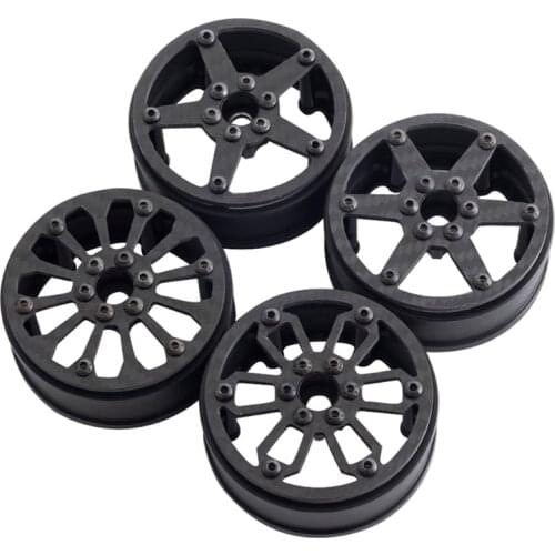 28EC Carbon Beadlock Wheel Rims Supplies for remote Control Car Toy 1/10