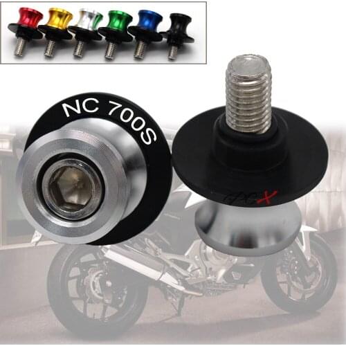 Motorcycle Accessories CNC Aluminum M8 Swingarm Spools Slider Stand Screw For Honda NC700 S/X NC700S 2012 2013