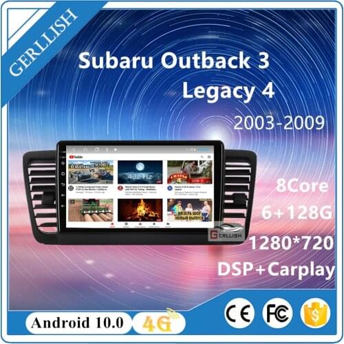 Gerllish For subaru legacy outback android 2003 - 2009 Built - in Car Radio Multimedia Video Player Navigation GPS