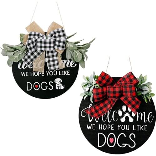 Rustic Wooden Welcome Door Sign Plaques Porch ing Greenery Bar Home Events Party Summer Seasonal Ornament Housewarming