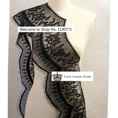 French hook flower wave lashes accessories DIY wedding dress headdress skirt lace fabric