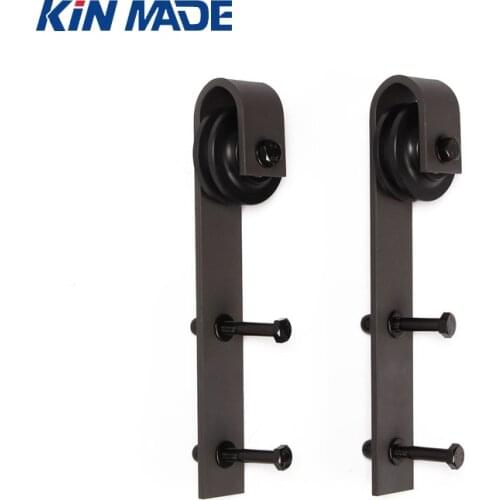 KIN MADE -2Pcs Sliding Barn Door Hardware Roller Kits
