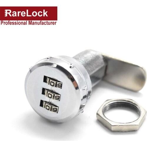 Combination Cam Lock 3 Digit for Box Cabinet Drawer Door Custom Password Rarelock c
