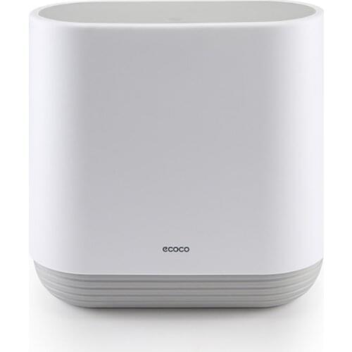 Ecoco Large Capacity 10L Trash Cans for the Kitchen Bathroom Wc Garbage Rubbish Bin Dustbin Bucket Crack Press