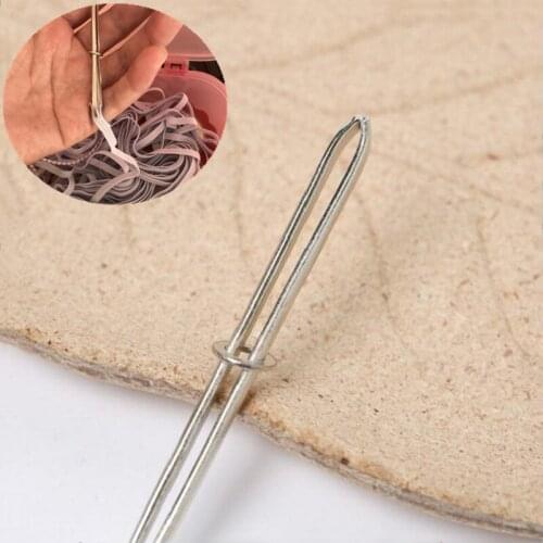 Elastic Band Tape Garment Clip Threading Guide Elastic Band Rope Wearing Threading Stainless Steel Needle Craft Sewing Accessory