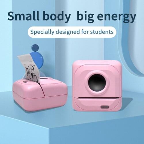 Mini Portable Wireless Inkless Photo Printer Bluetooth Texts Printers Fotos Printer Thermal 58mm Printing NO Need Ink Paper Case