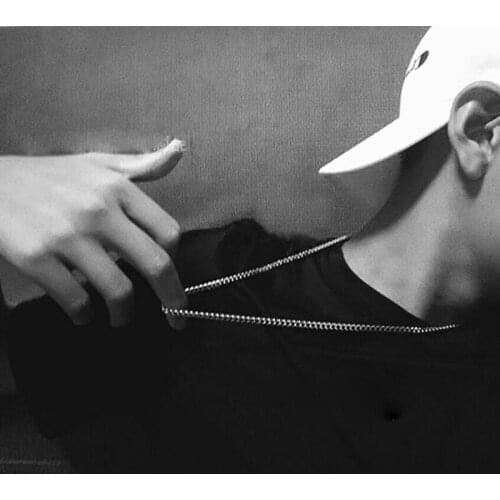 Fashion Men Women Couples Necklace Cuban Chain Link Necklaces 7MM/5MM/3.5MM Hip Hop Male Choker Jewelry