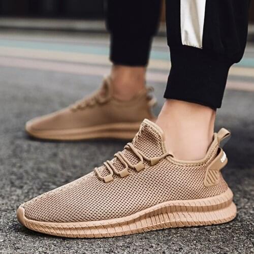 Sooneeya 2020 New Trend Men Sneakers Summer Breathable Mesh Men Walking Shoes Cool Brown Gray Vulcanized Shoes Men Big Size 47