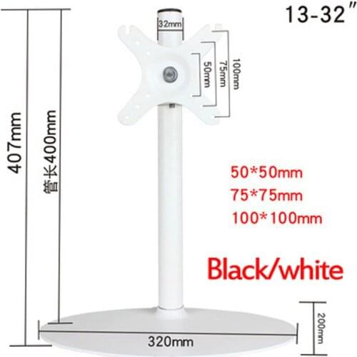2018 NEW LCD-T10001 single monitor Stand 13"-32" screen Holder Arm computer desktop support with big base simple no arm tv mount