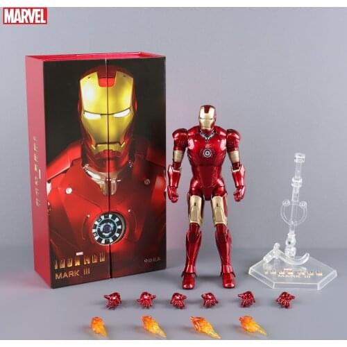 NEW 2020 Classic Marvel Iron Man MK3 Mark III 7" Movie Action Figure Ironman Mark 3 Avengers Marvel Legends ZD Toys Doll