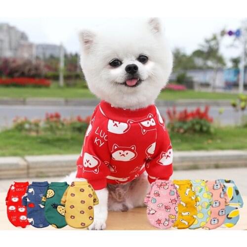 Pet Clothing Latest Spring Autumn And Winter Clothing Teddy French Bulldog Cartoon Cute Golden Retriever Big Dog Clothing