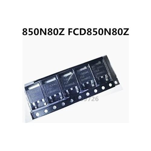 Original new 5pcs/ 850N80Z FCD850N80Z TO-252