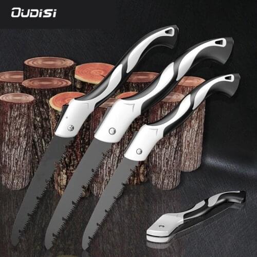 OUDISI 580MM Wood Folding Saw Outdoor For Camping SK5 Grafting Pruner for Trees Chopper Garden Tools Unility Knife Hand Saw