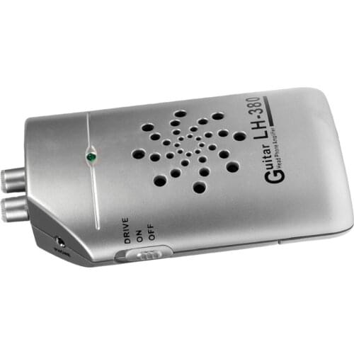 Portable Metal 3W Headphone Amplifier Loudspeaker Silver for Guitar Bass Accessory