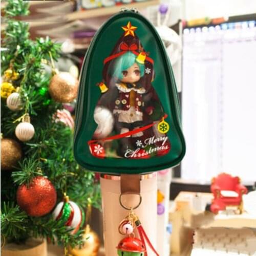 Original Christmas Trees Handbag Shouder Bags For Women OB11 BJD Doll Storage Bag Cross Body Transparent Bag Pruse Xmas Gift