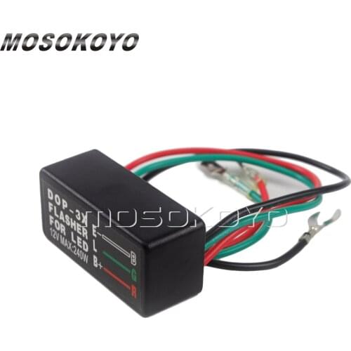 12V 240W Indicator DOP-3X Flasher Light Relay For Car Motorcycle Scooters Off-road Universal LED /Halogen Turn Signal Controller
