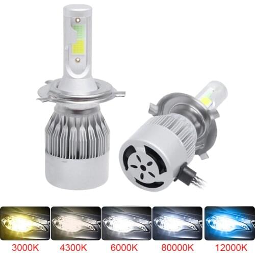 2PCS Car Lights LED H7 8000LM H4 LED Lamp for Car Headlight Bulbs H11 HB2 H8 H9 9005 9006 HB3 HB4 Turbo H1 LED Bulbs 12V 24V