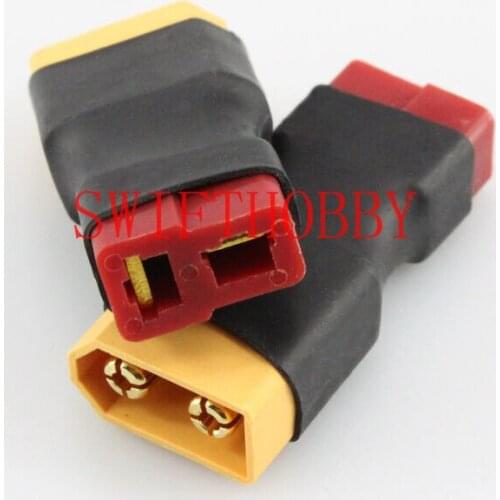 2PCS Male XT60 to Female Deans T Connector (RC Adaptor/Converter)