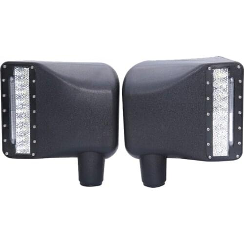 2 PCS Car Lamp LED Rearview Side Mirror Light For Jeep Wrangler JK 2007-2017 Car Led Yellow Turn Signal Light Running Light