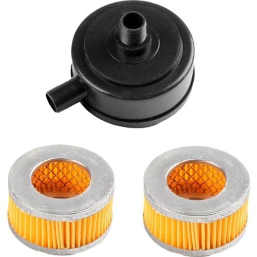 Air Filter Silencer Plastic 20mm Male Thread Canister Filter Muffler+1 Spare Filter Element Air Compressor 133*103*77mm